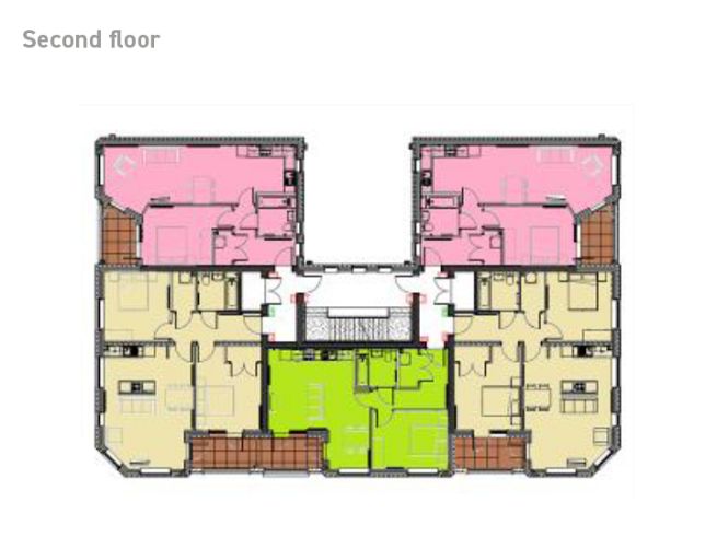 Floor plan, second floor - artist's impression subject to change